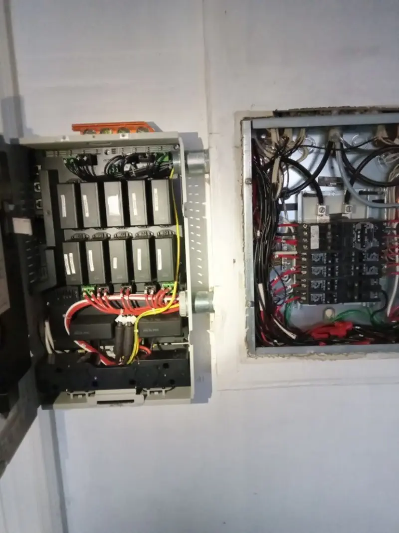 Electrical panel upgrade completed for Security Camera Wiring in Manhattan Beach